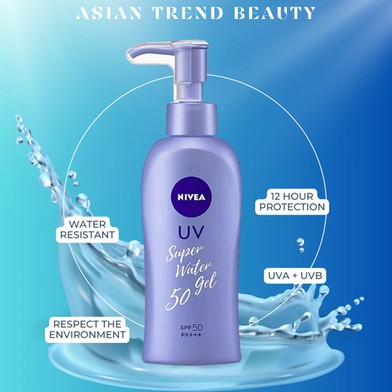 Nivea UV Super Water Gel Sunscreen SPF50 PA+++ 140g