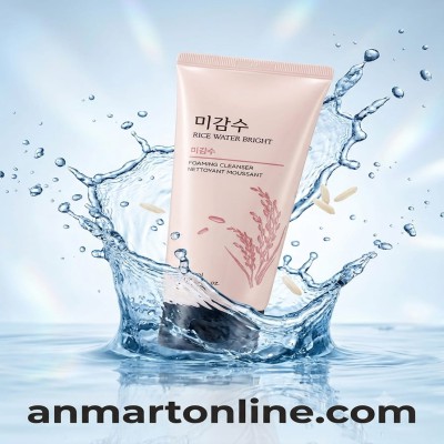 The face shop rice water bright cleansing foam - 100ml.